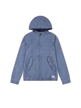 Levi's Kids Blue Denim Hooded Zip Jacket